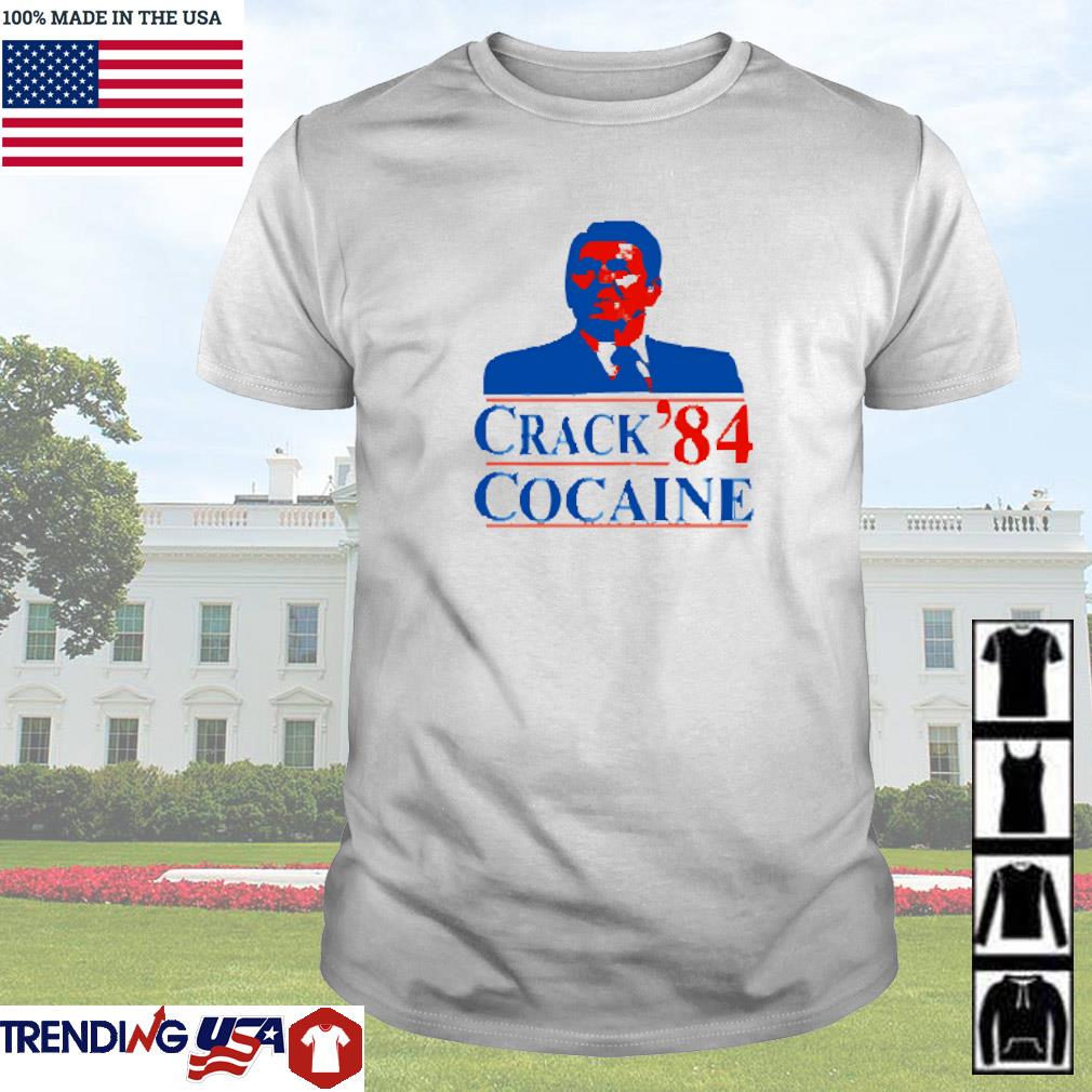 Nice Ronald Reagan crack cocaine 84 shirt