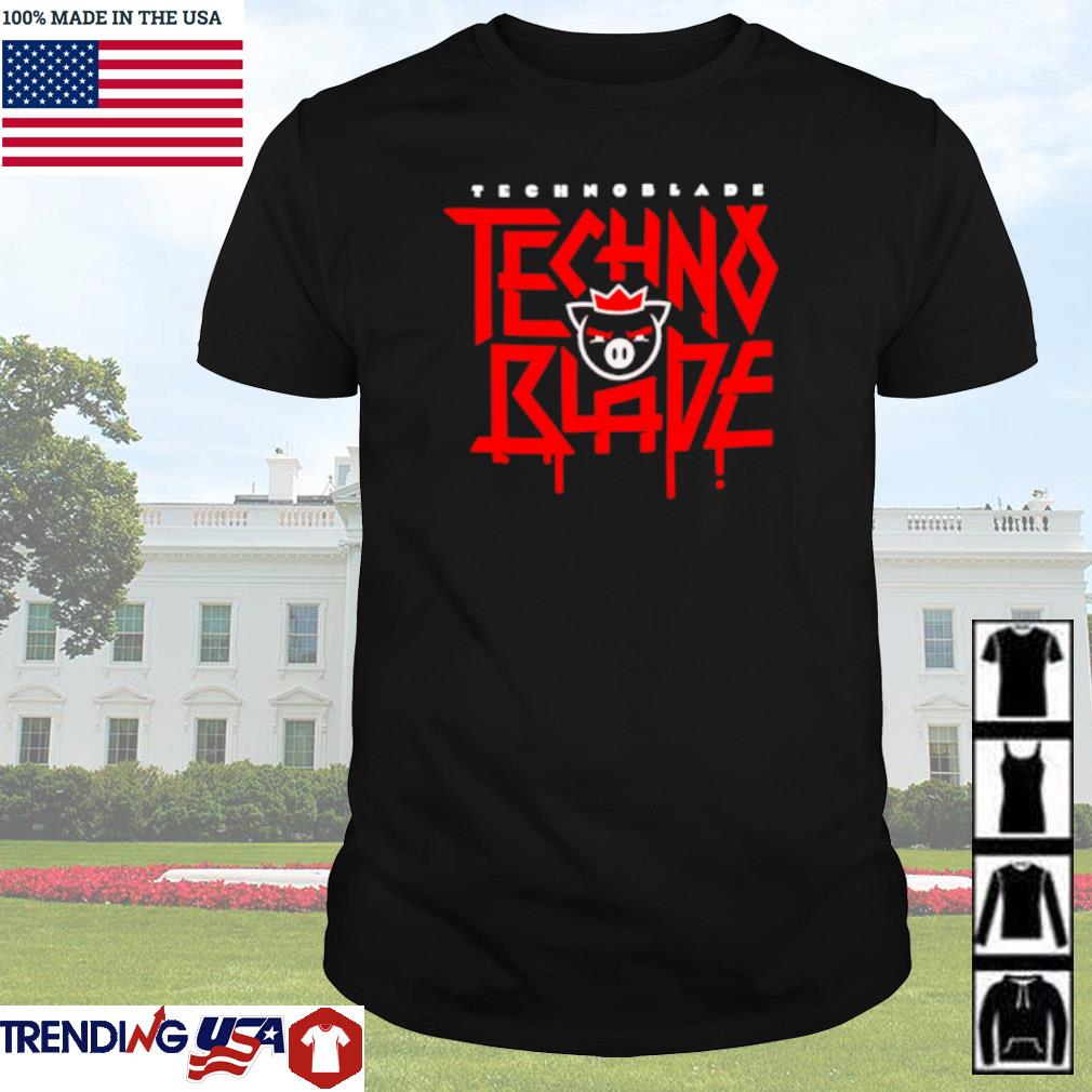 Funny Technoblade Pig logo shirt
