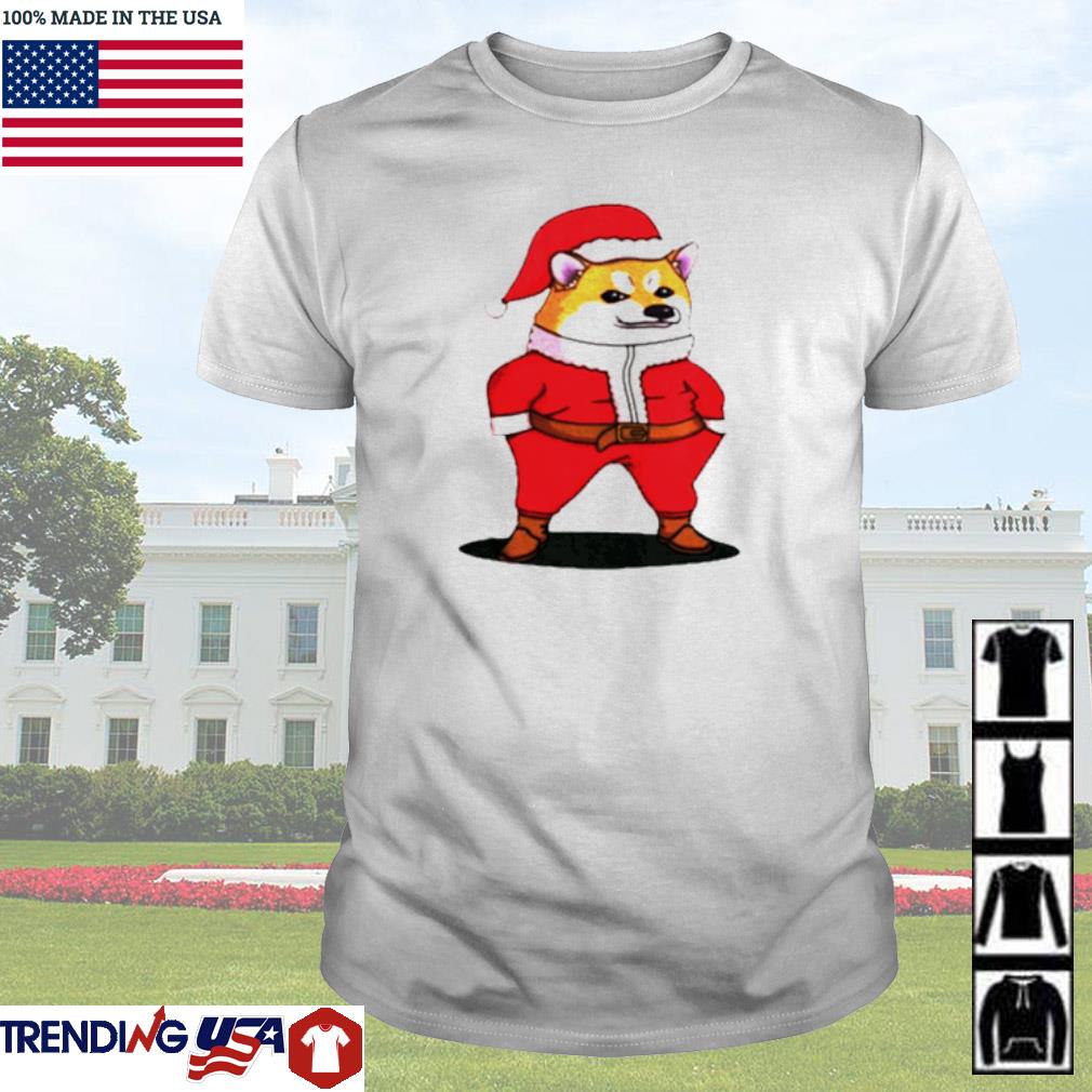Best Shiba Inu Nafo Santa Fella Christmas shirt