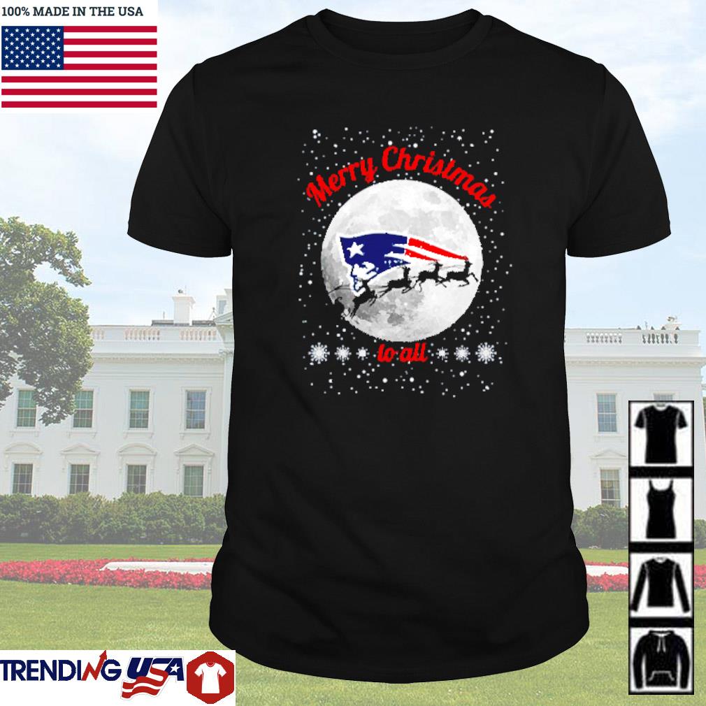 New England Patriots merry Christmas to all moon shirt