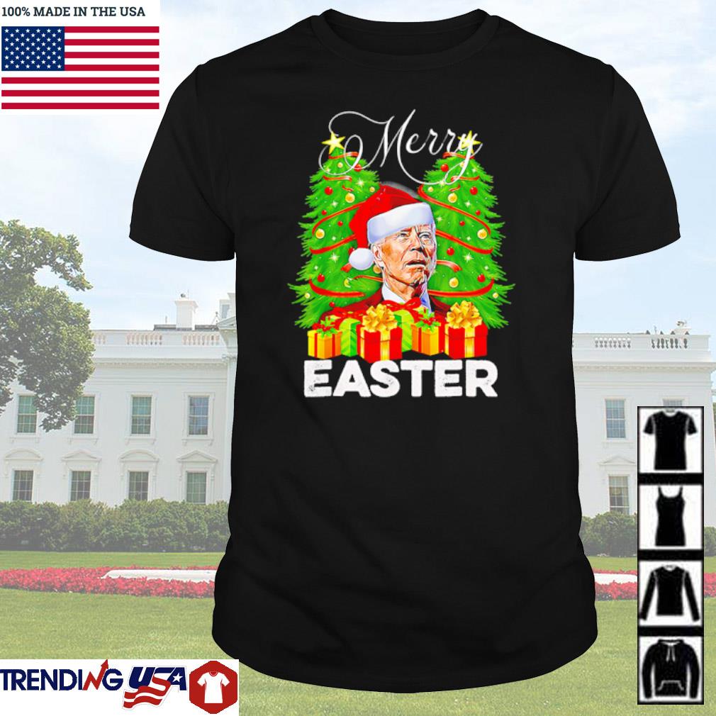 Original Santa Joe Biden happy Easter gift Christmas tree shirt