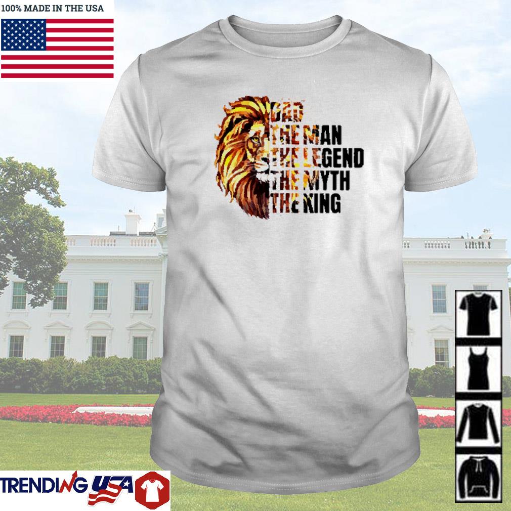 Premium Leopard lion dad the legend the king shirt