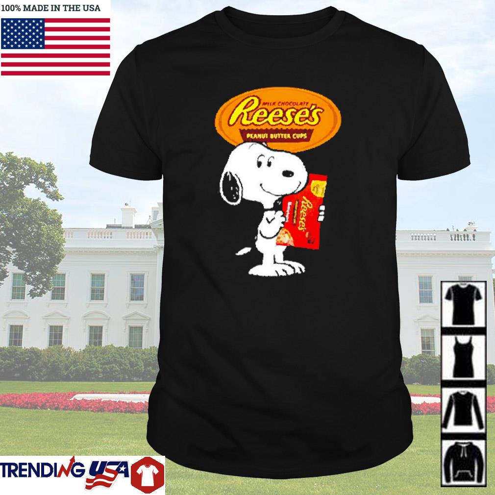 Best Snoopy milk chocolate Reese’s Peanut Butter cups shirt