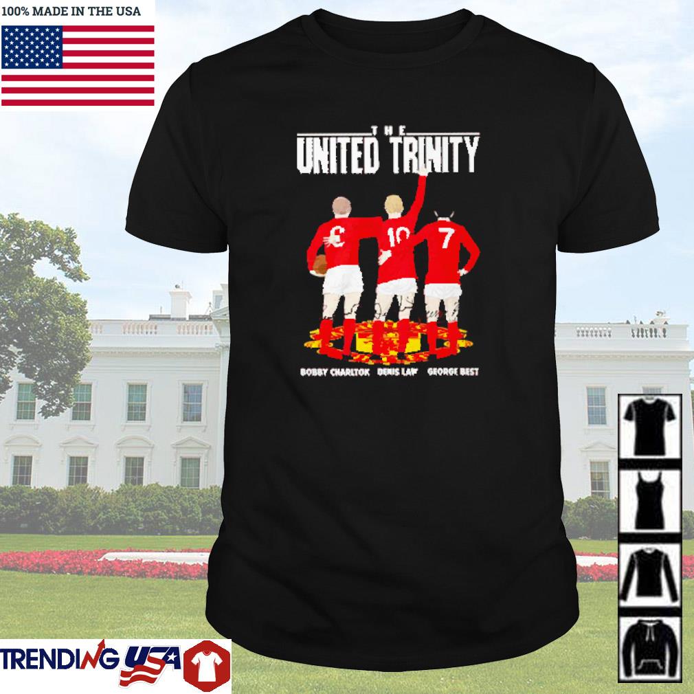 Nice The United Trinity Bobby Charlton – Denis Law – George Best shirt