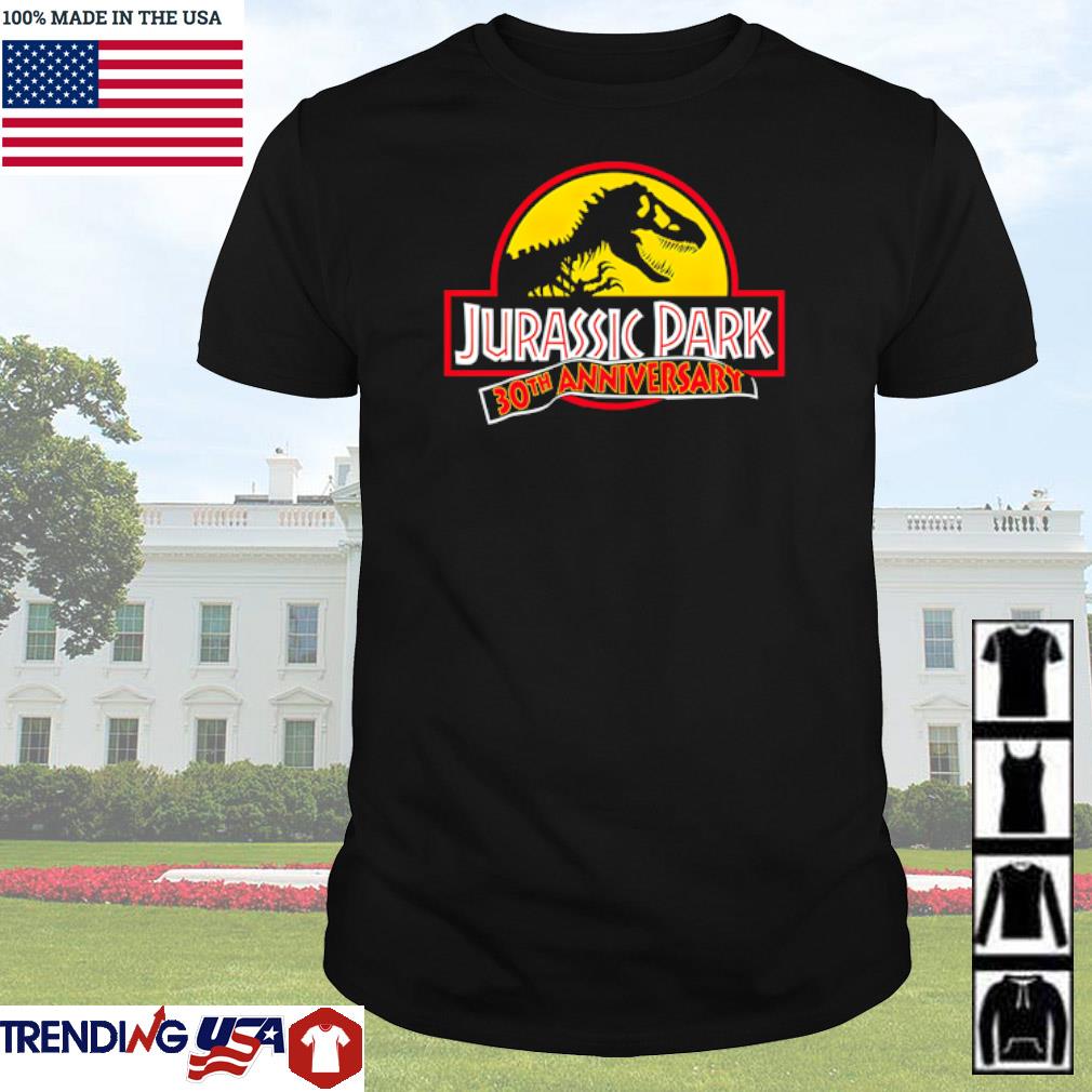 Premium Jurassic Park 30th Anniversary logo shirt