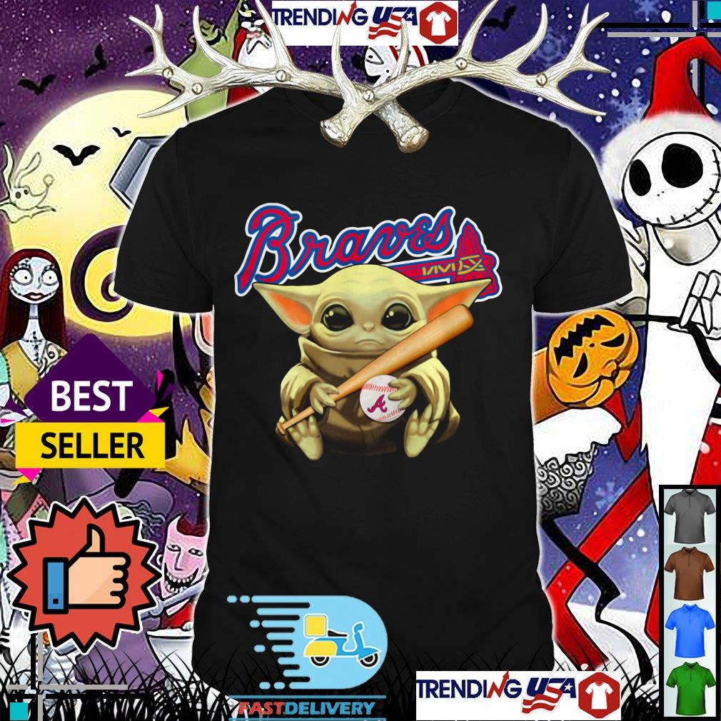 Baby Yoda Hug Atlanta Braves Shirt - High-Quality Printed Brand