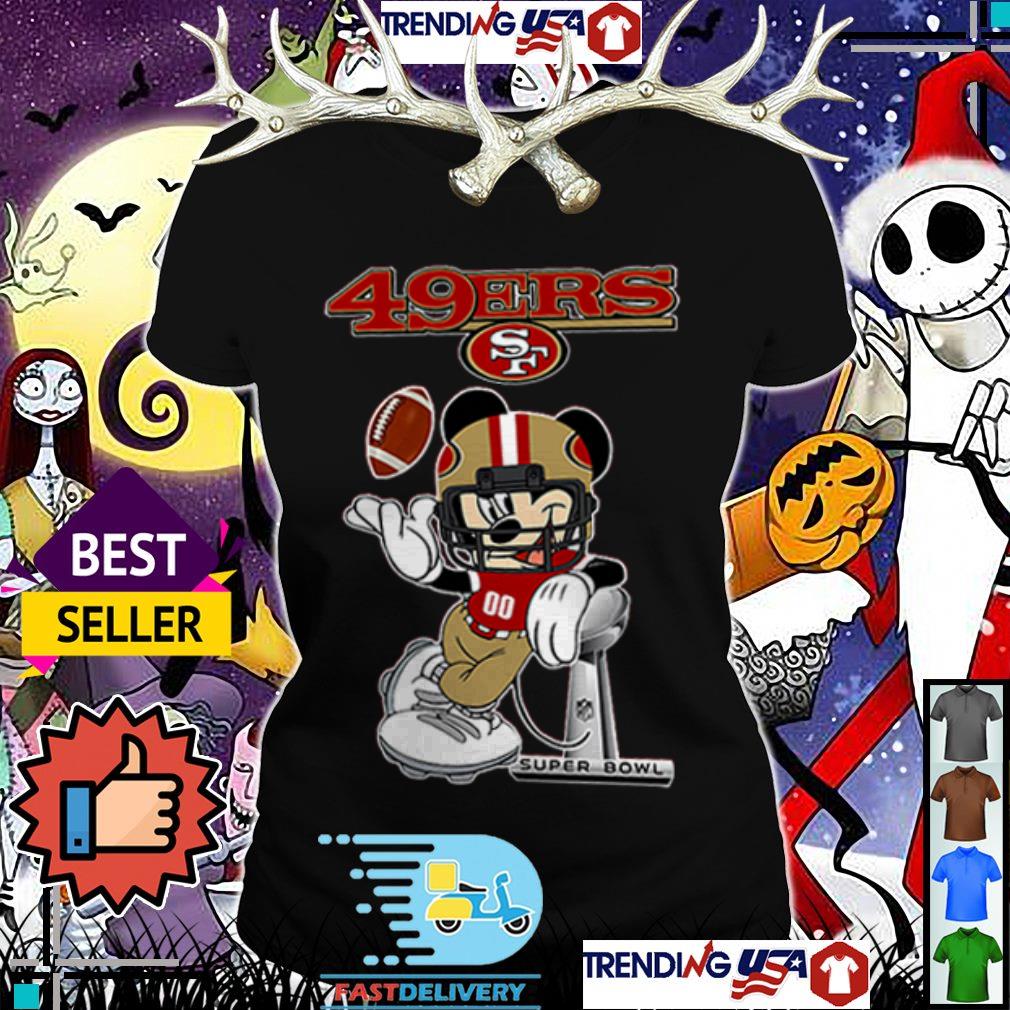 San Francisco 49ers Mickey Mouse super bowl shirt